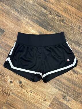 Champion Women's Varsity Mesh Athletic Shorts with Contrast Trim